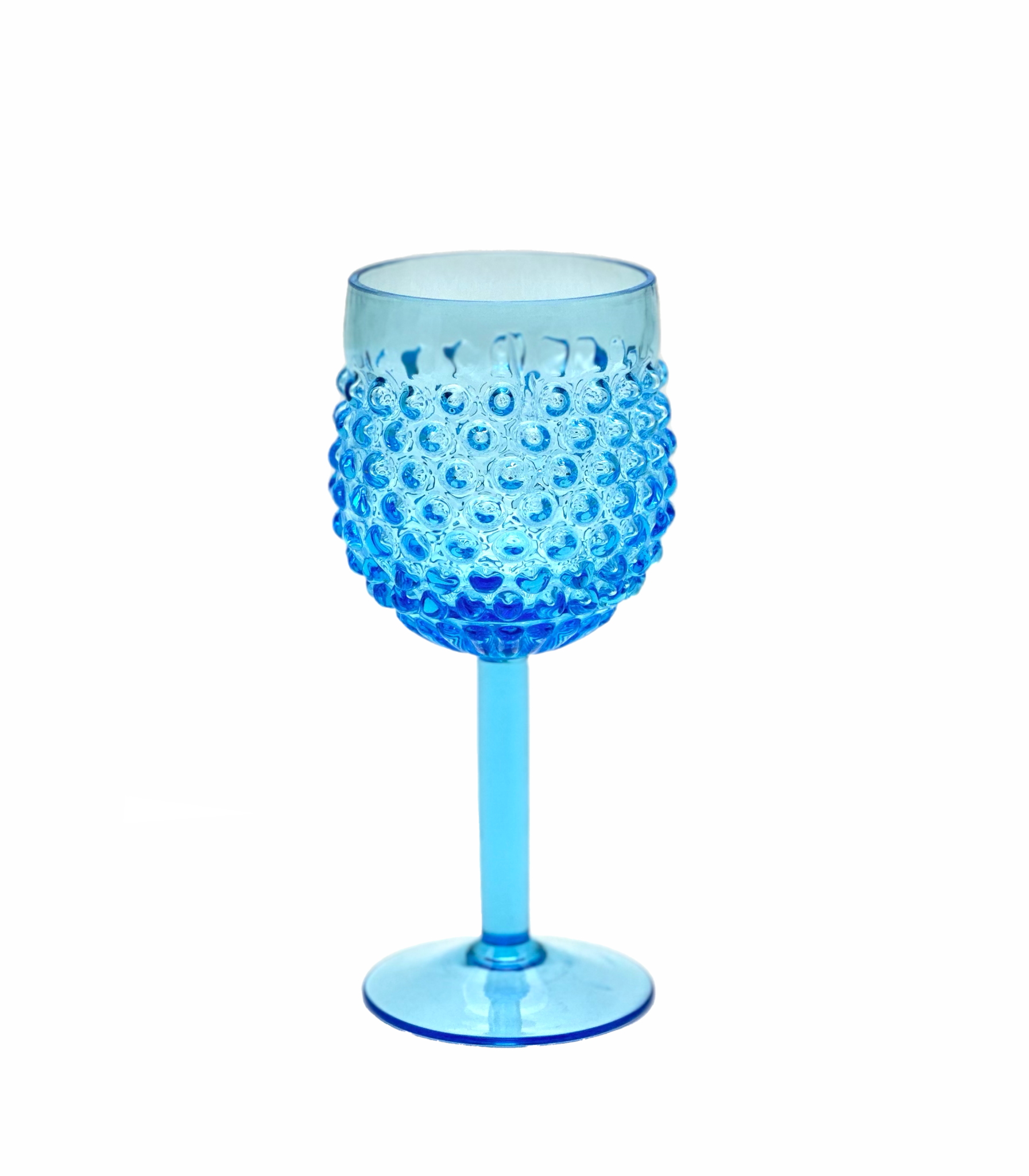 Sklenice na víno kolekce ananas hobnail akvamarín