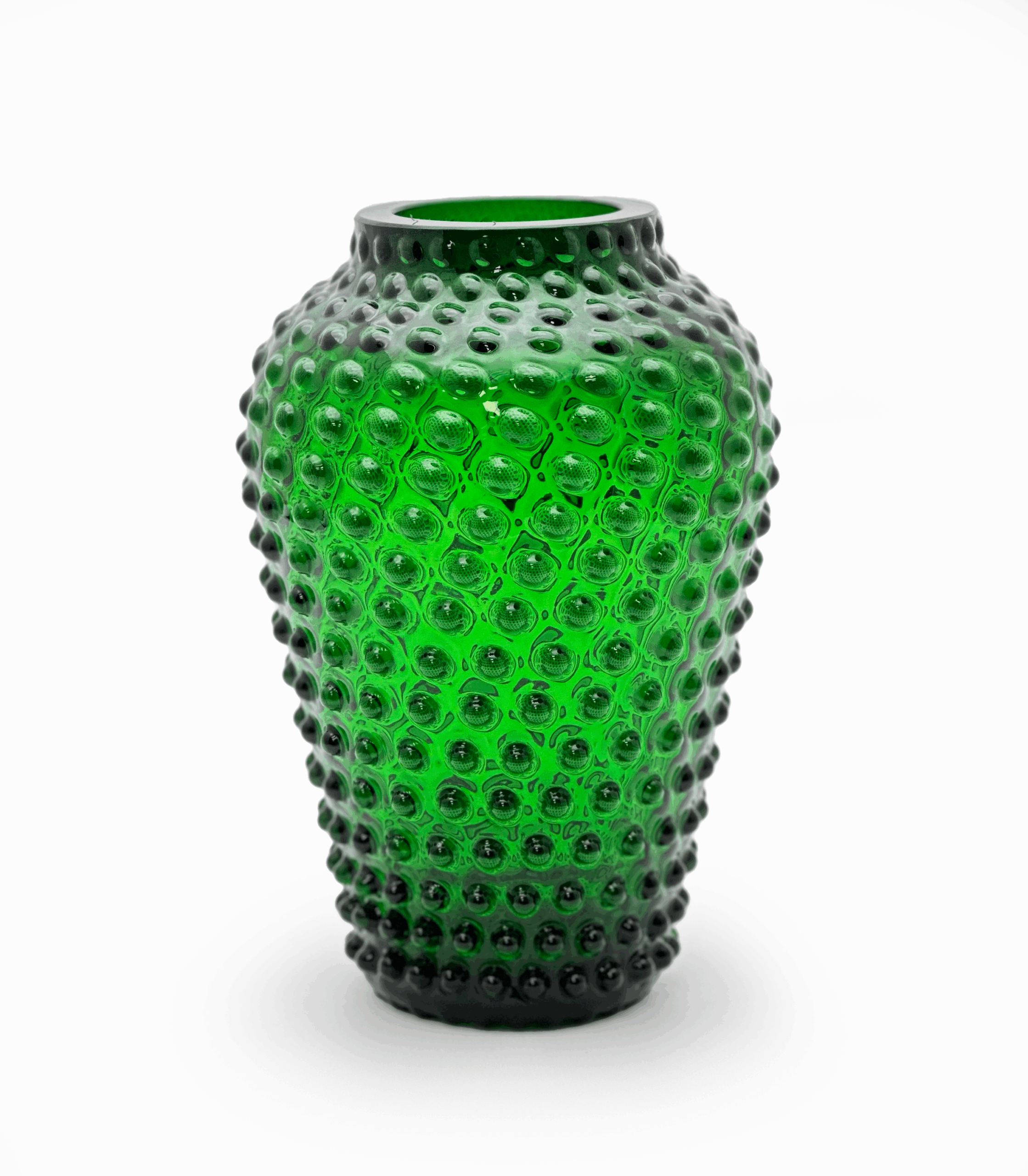 Kolekce hobnail ananas váza tmavě zelená Kolekce hobnail ananas váza tmavě zelená