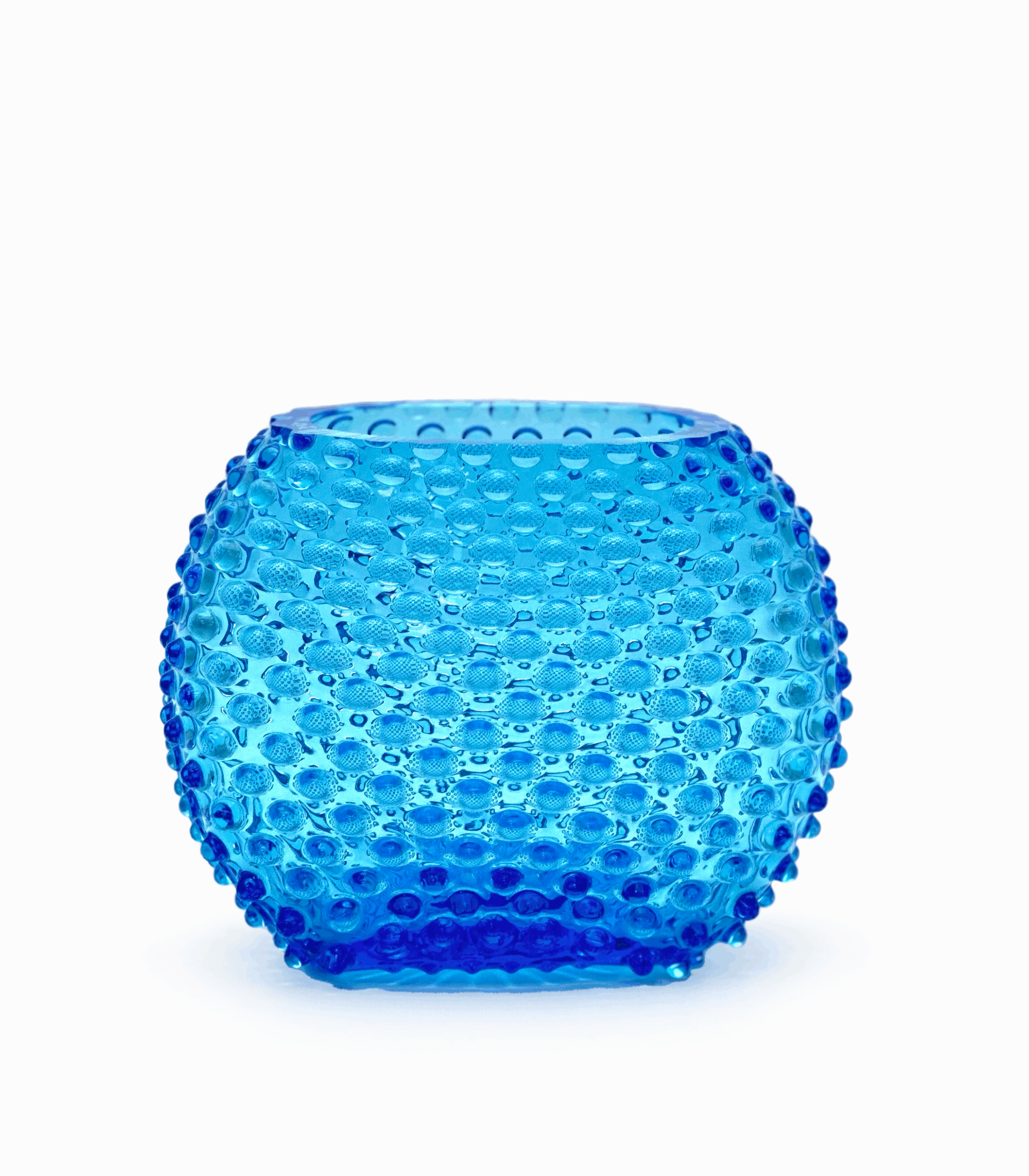 Váza ananas hobnail akvamarín Váza ananas hobnail akvamarín