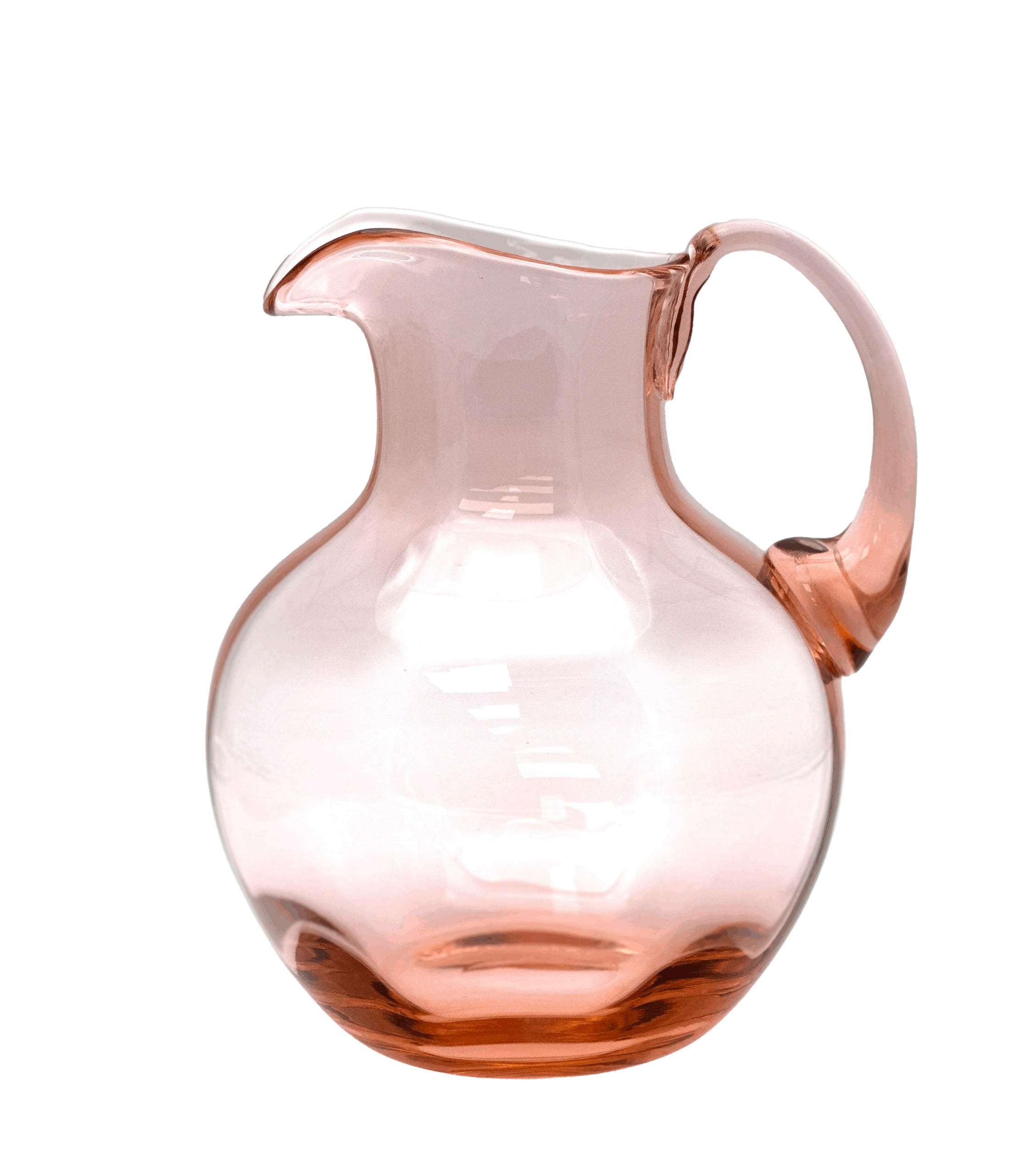 Skleněný džbán růžový Skleněný džbán růžový