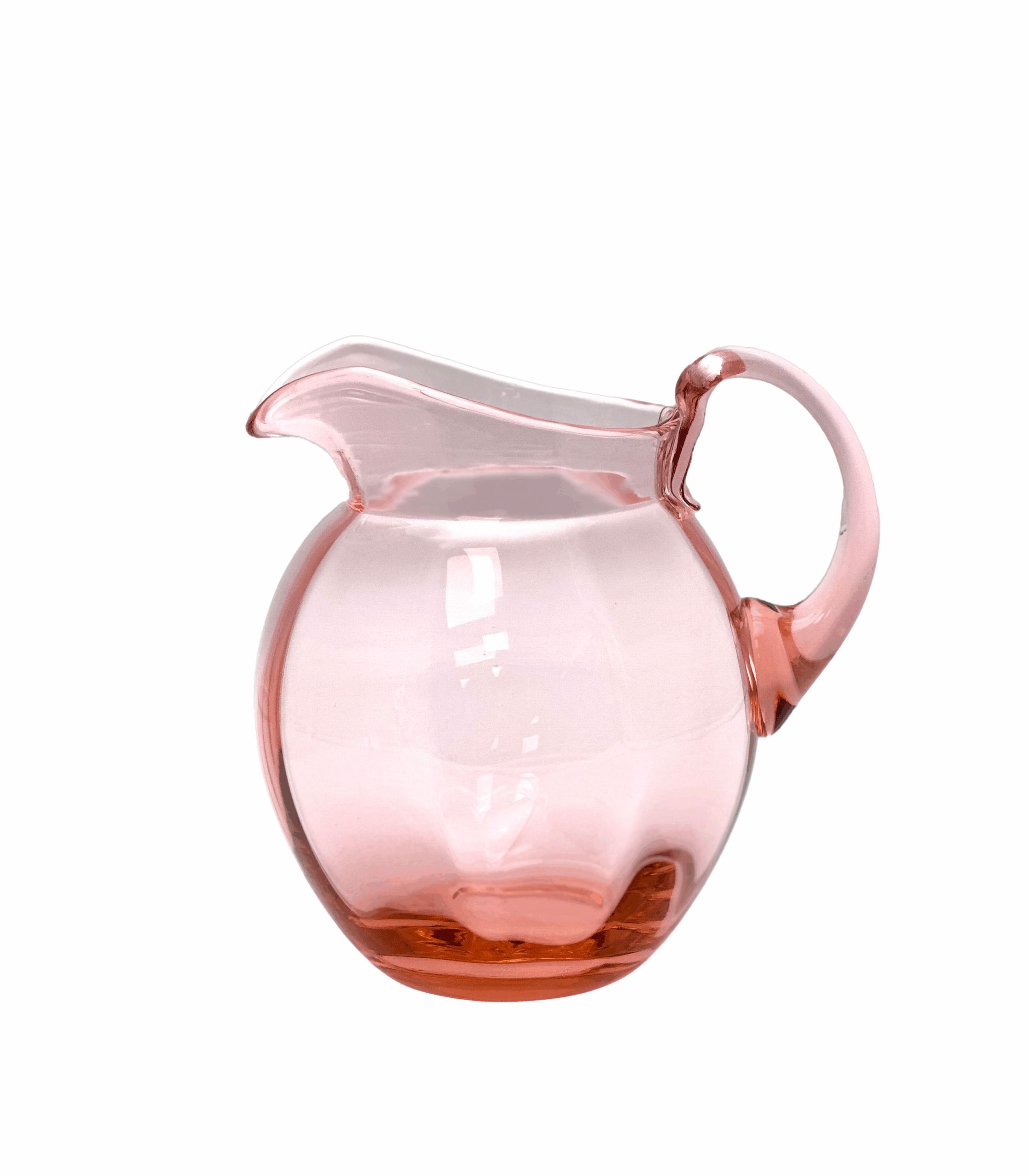 Skleněný džbán růžový Skleněný džbán růžový