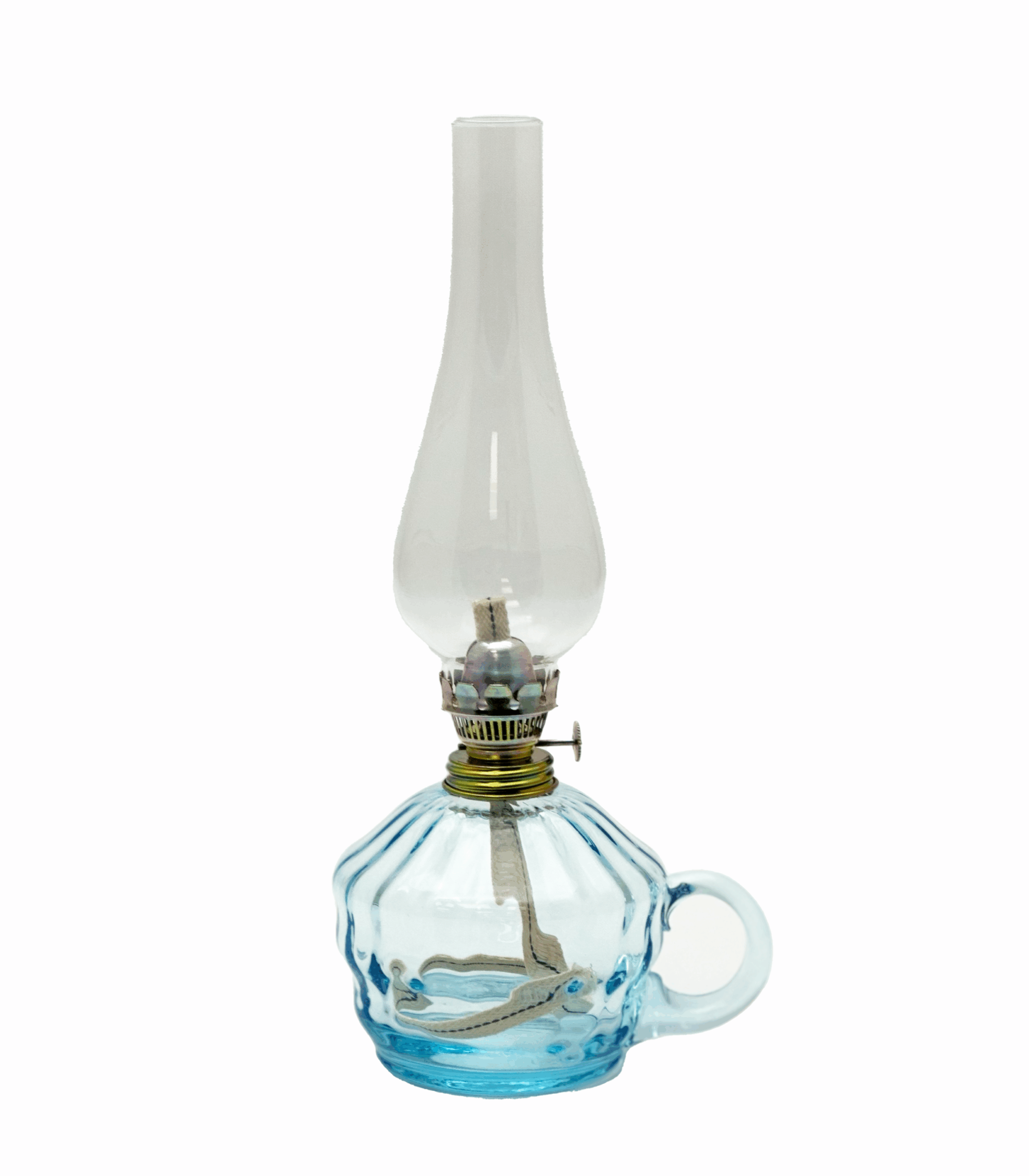 Petrolejová lampa s ouškem Klára světlý akvamarín Petrolejová lampa s ouškem Klára světlý akvamarín