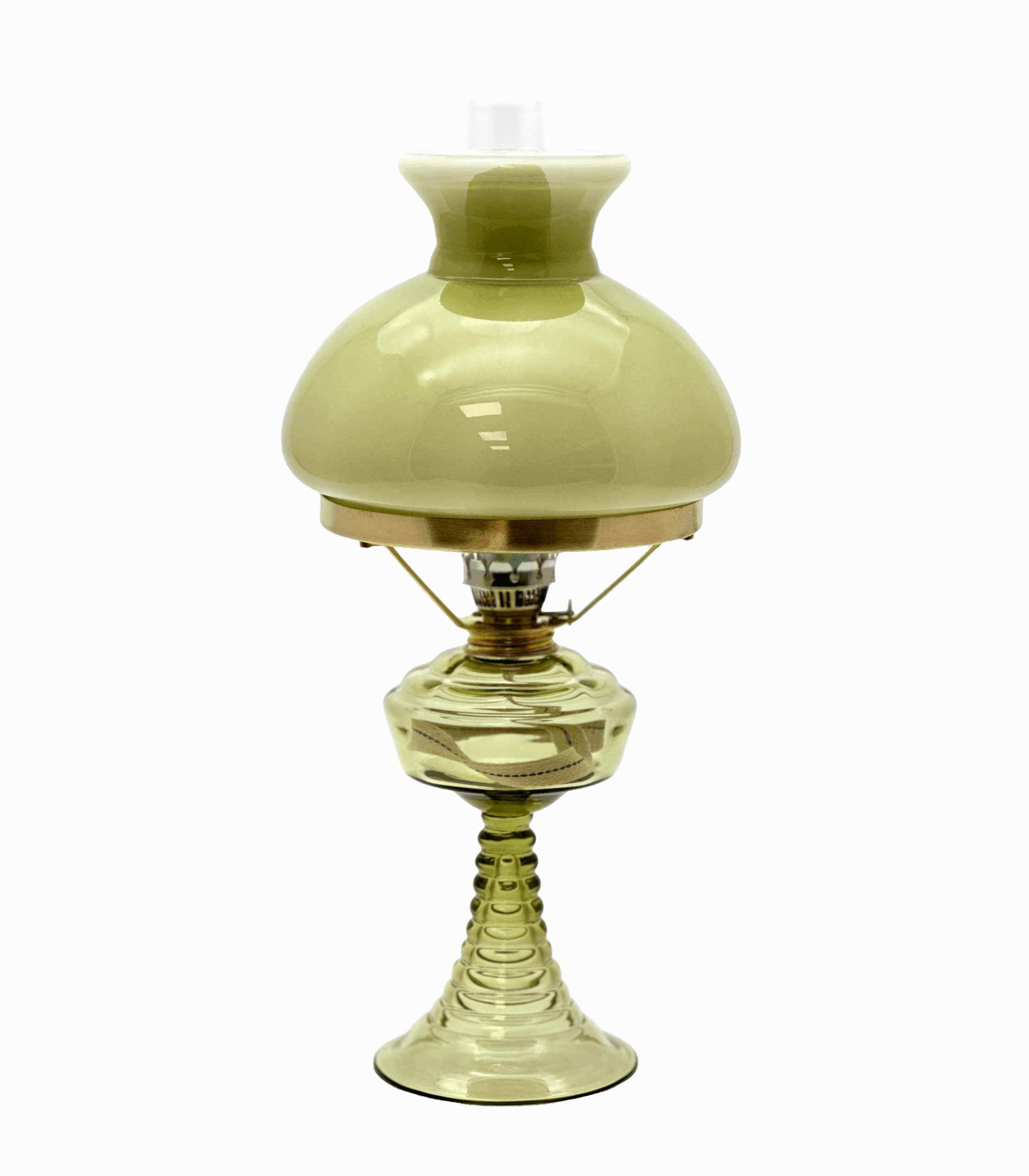 Petrolejová lampa Vanda se stínidlem lesní zelená Petrolejová lampa Vanda se stínidlem lesní zelená