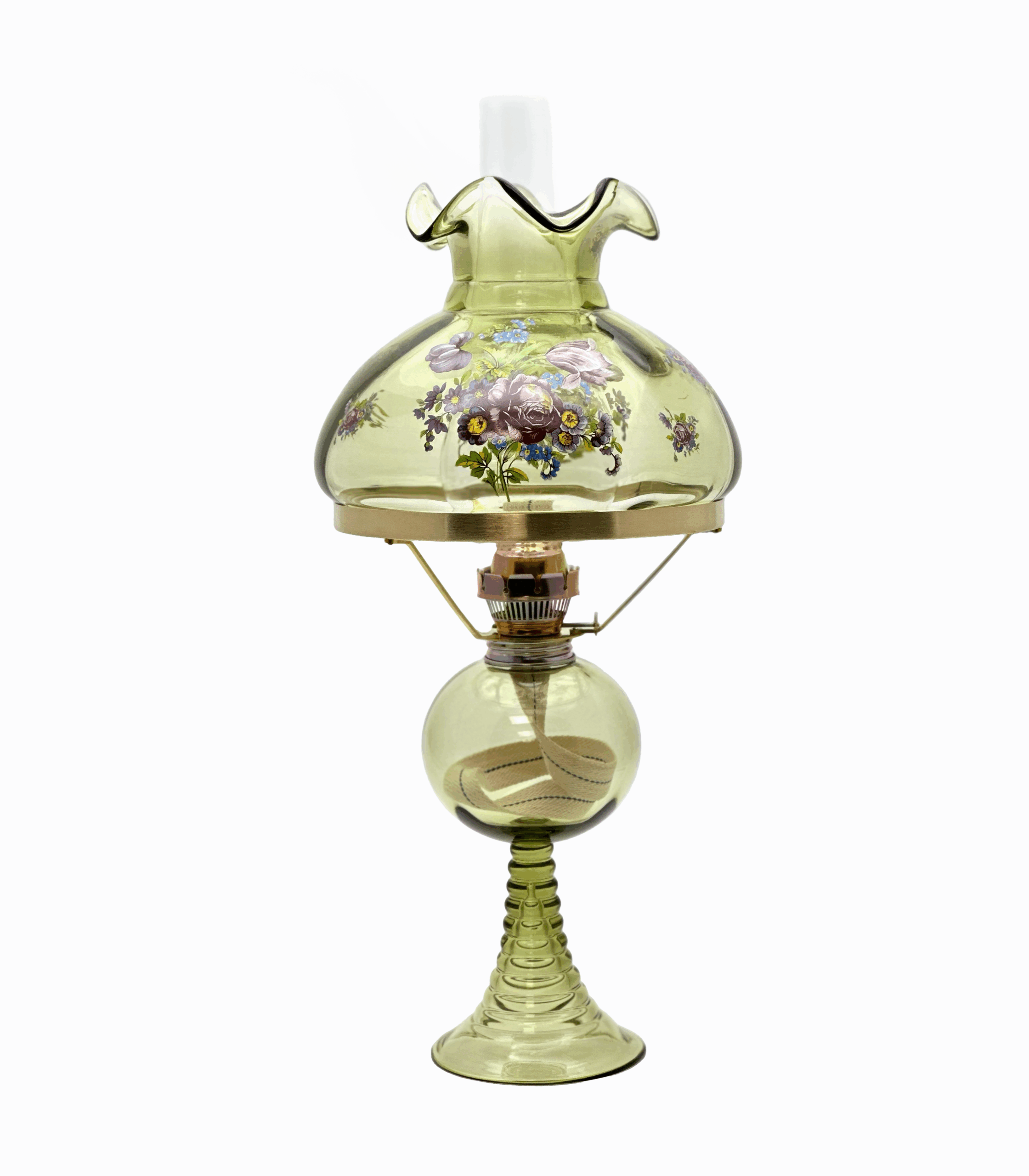 Petrolejová lampa Kv+ta lesní zelená se stínidlem komplet Petrolejová lampa Kv+ta lesní zelená se stínidlem komplet