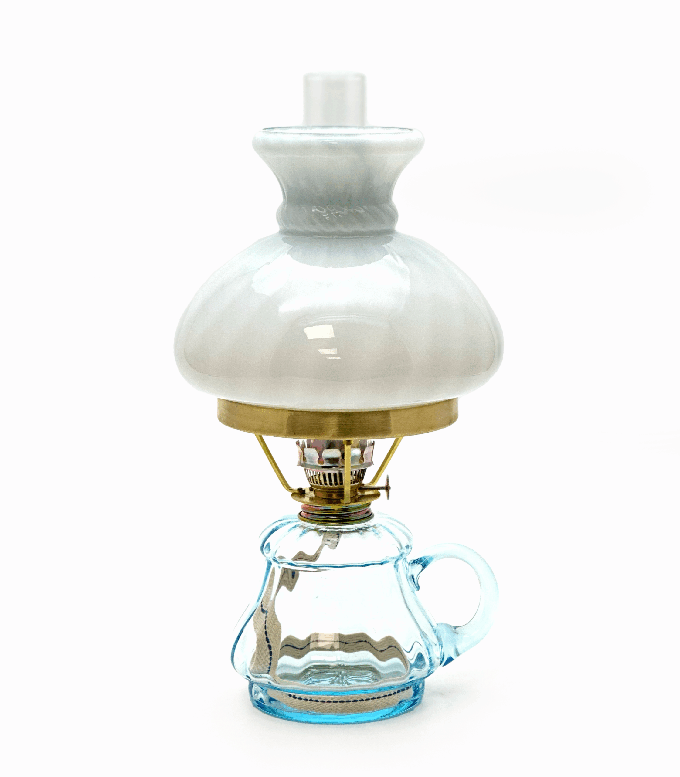 Petrolejová lampa s ouškem koplet světlý akvamarín Petrolejová lampa s ouškem koplet světlý akvamarín