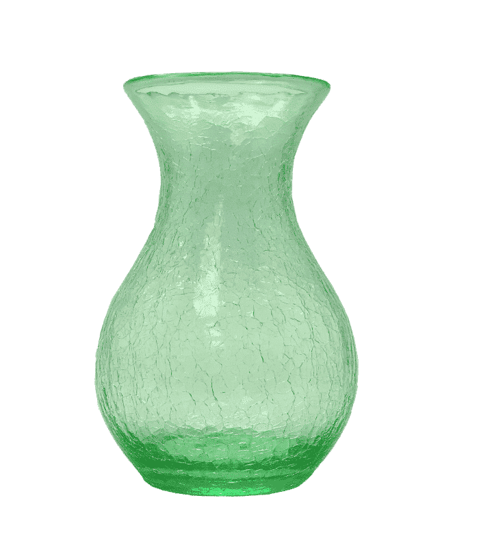 Váza 25cm - Krakle - uranový beryl