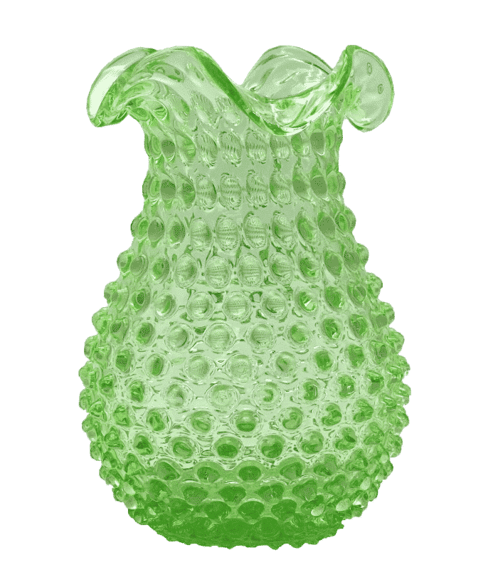 Váza 20cm - Hobnail – Ananas – uranová zeleň