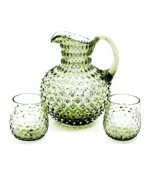 Sklenice 0,2l - Hobnail - Ananas - lesní zelená - Obrázek 3